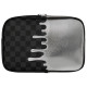 Sprayground Νεσεσέρ Silver Side Drip Black Check Toiletry Brick Bag
